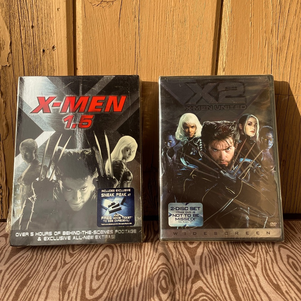 Unopened X Men 2 & 1.5 DVDs